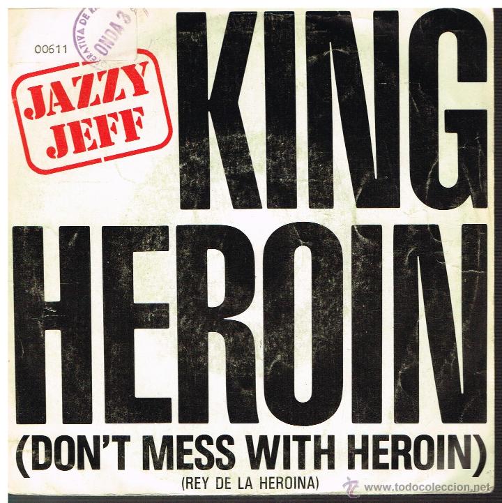 Discos de vinilo: Jazzy Jeff - King Heroin (2 versiones) - Single 1985 - Foto 1