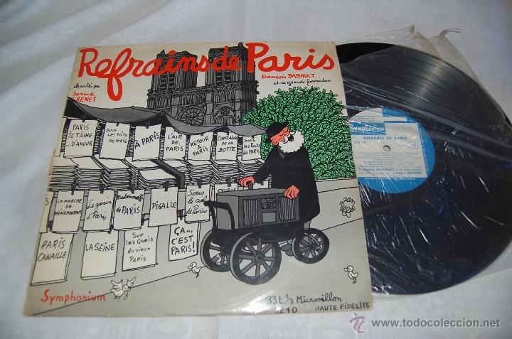 Discos de vinilo: JANINE GRENET Refrains de Par&iacute;s - Foto 1