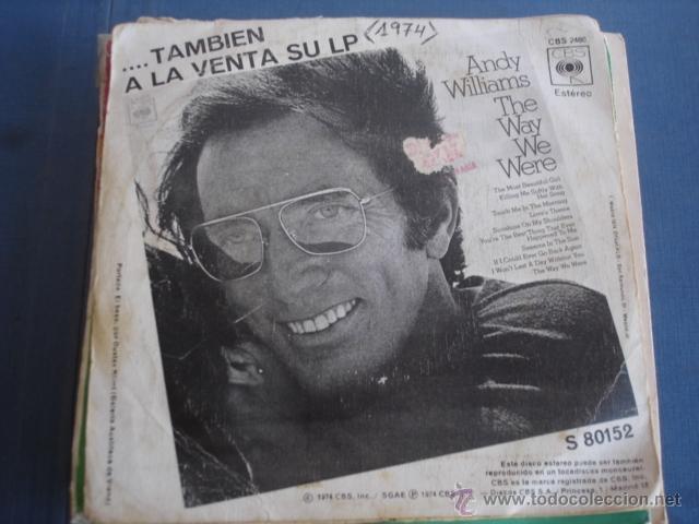 Discos de vinilo: ANDY WILLIAMS TEMA DE AMOR - Foto 2