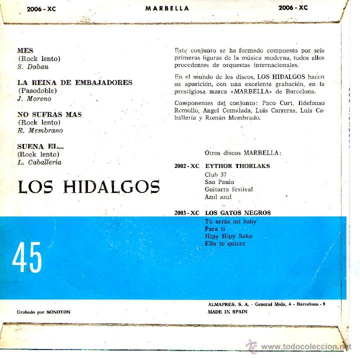 Discos de vinilo: Los Hidalgos No sufras mas - Foto 2