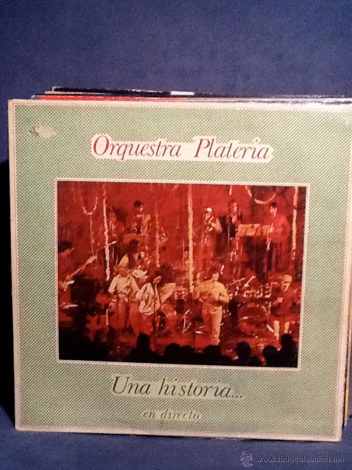 Discos de vinilo: ORQUESTA PLATERIA - Una historia... en directo - Foto 1