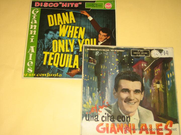 Discos de vinilo: GIANNI ALES - LOTE DE DOS SINGLES - Foto 1