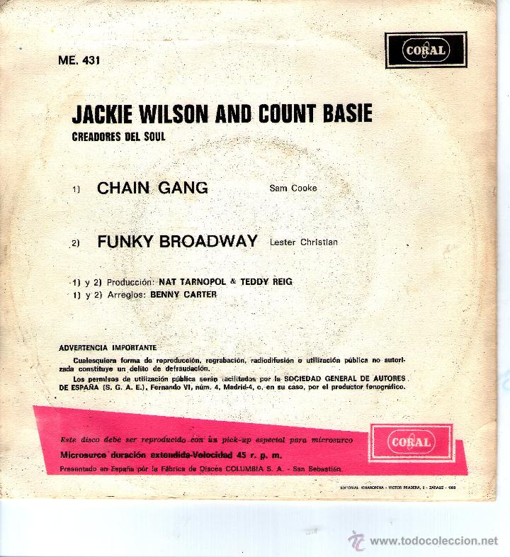 Discos de vinilo: JACKIE WILSON // COUNT BASIE PROMO - Foto 3