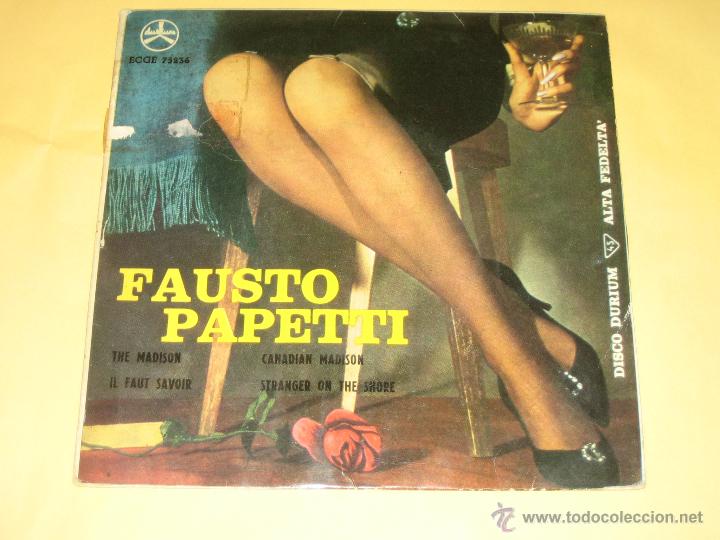 Discos de vinilo: FAUSTO PAPETTI - MADISON - ED. ESPA&Ntilde;OLA 1963 - Foto 1