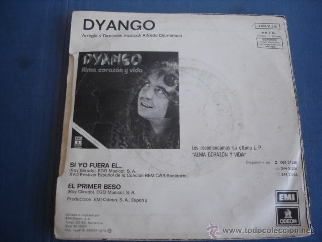 Discos de vinilo: DYANGO  SI YO FUERA EL - Foto 2
