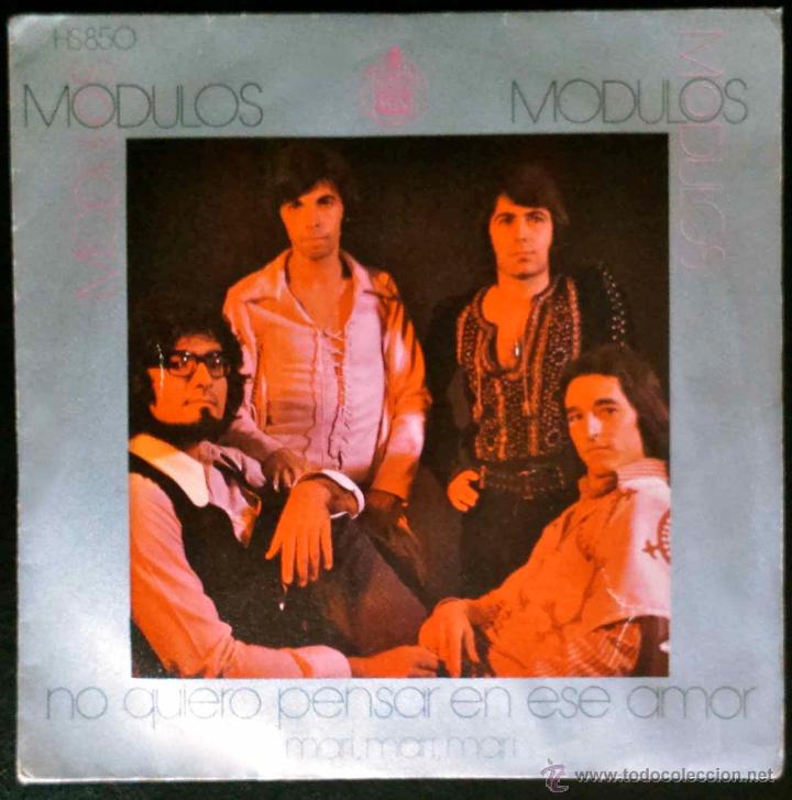 Discos de vinilo: M&Oacute;DULOS - NO QUIERO PENSAR EN ESE AMOR - SINGLE - Foto 1