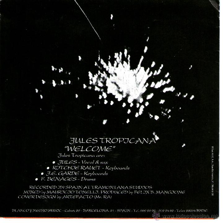 Discos de vinilo: JULES TROPICANA - WELCOME - Foto 2