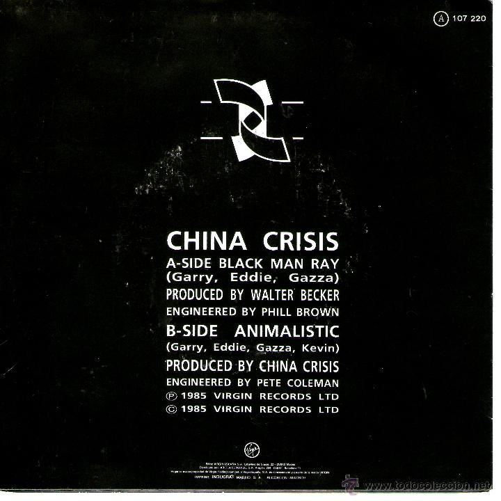 Discos de vinilo: CHINA CRISIS - BLACK MA RAY - Foto 2
