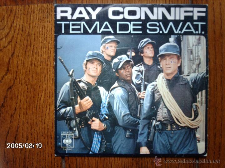 Discos de vinilo: ray conniff  -  tema de s.w.a.t.  + canci&oacute;n de mash - Foto 1