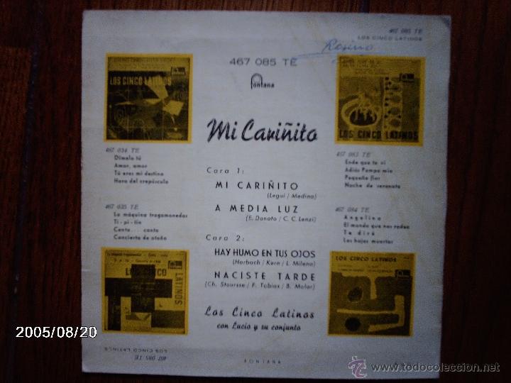 Discos de vinilo: los cinco latinos  -  mi cari&ntilde;ito   +  3 - Foto 2