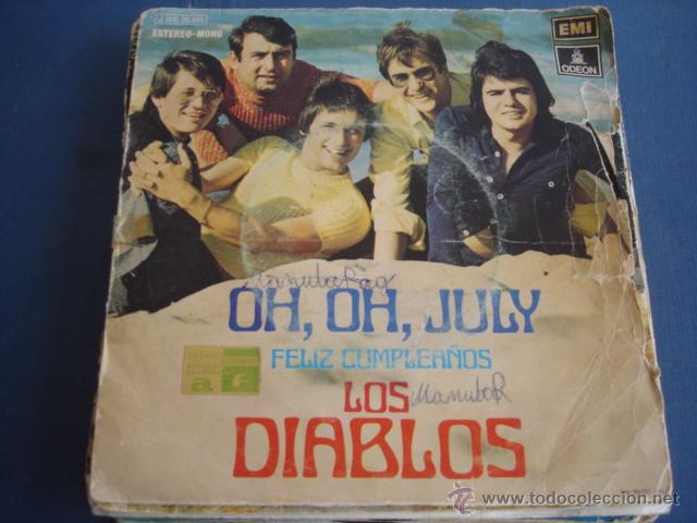 Discos de vinilo: LOS DIABLOS OH, OH, JULY - Foto 1