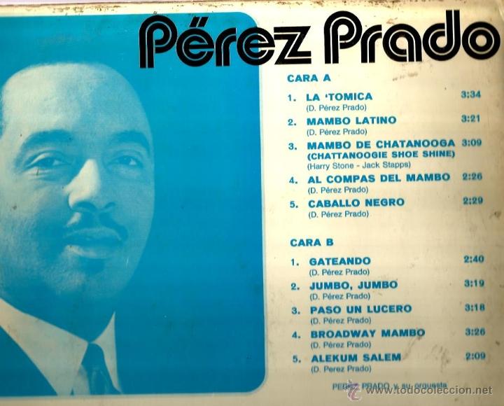 Discos de vinilo: LP PEREZ PRADO  ( LA TOMICA + 9 ) - Foto 2