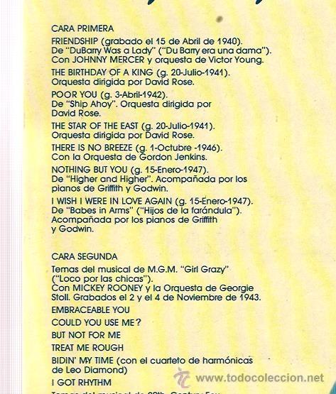 Discos de vinilo: LP JUDY GARLAND : THE BEGINNING - Foto 2