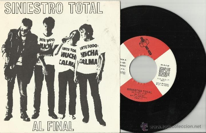 Discos de vinilo: siniestro total single promocional al final espa&ntilde;a 1986 - Foto 1