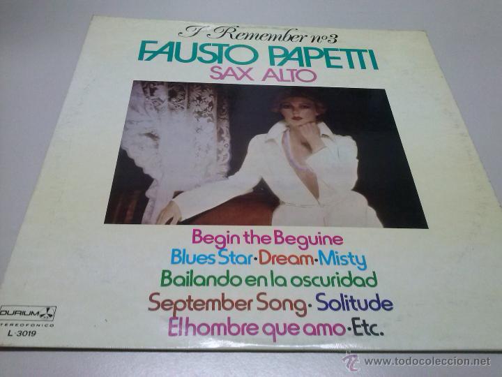 Discos de vinilo: FAUSTO PAPETTI.SAX ALTO - Foto 1