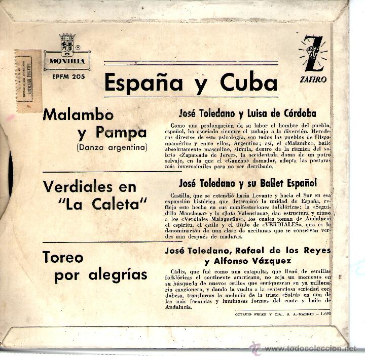Discos de vinilo: JOSE TOLEDANO CON LUISA DE CORDOBA - Foto 2