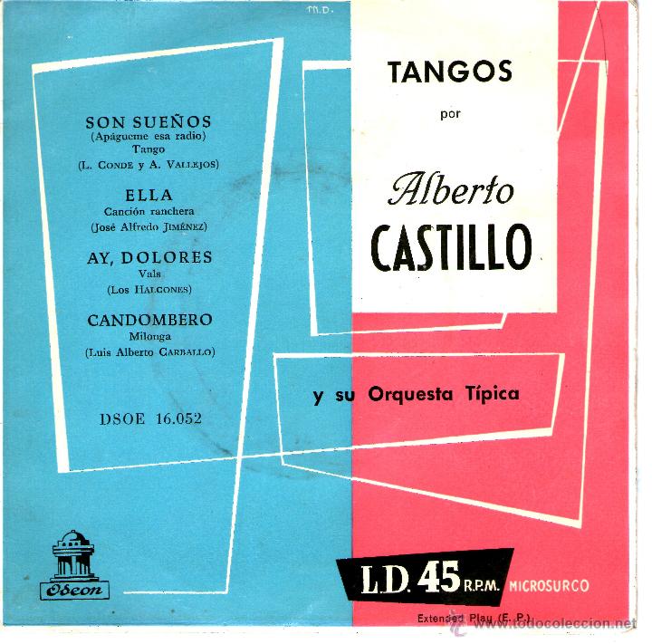 Discos de vinilo: ALBERTO CASTILLO  TANGOS - Foto 1