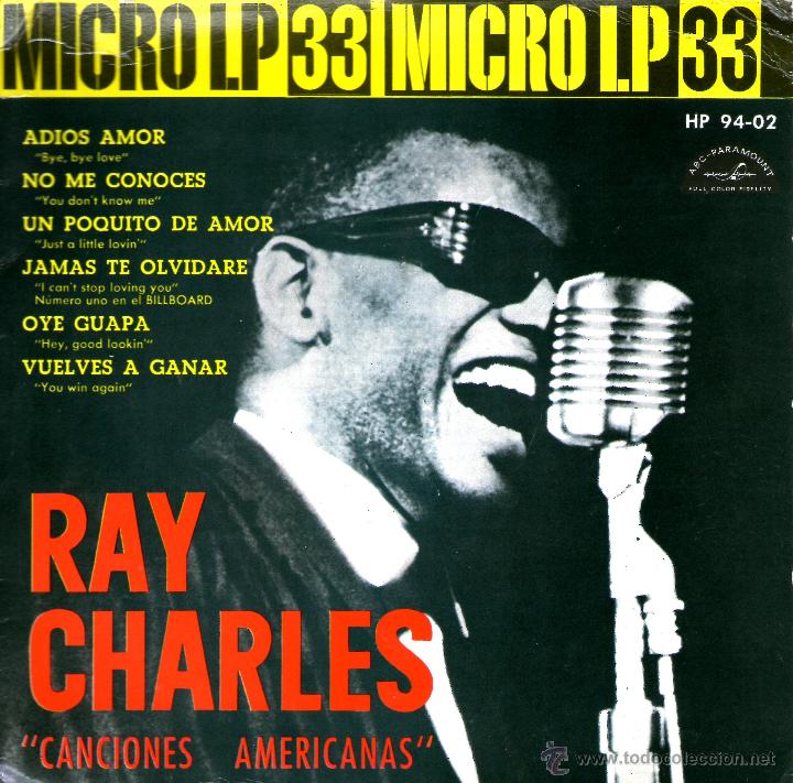 Discos de vinilo: RAY CHARLES  ADIOS AMOR - Foto 1