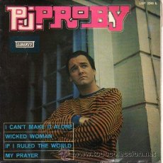 Discos de vinilo: P. J. PROBY 7' EP I CAN'T MAKE IT ALONE +3, SPANISH EDIT