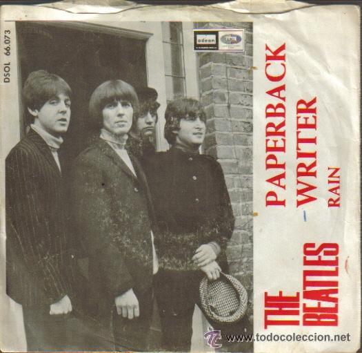 Discos de vinilo: THE BEATLES-PAPERBACK WRITER + RAIN SINGLE 1966 SPAIN - Foto 1