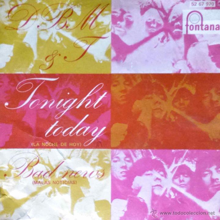 Discos de vinilo: D B M & T - TONIGHT TODAY - SINGLE EDICI&Oacute;N ESPA&Ntilde;OLA - Foto 1