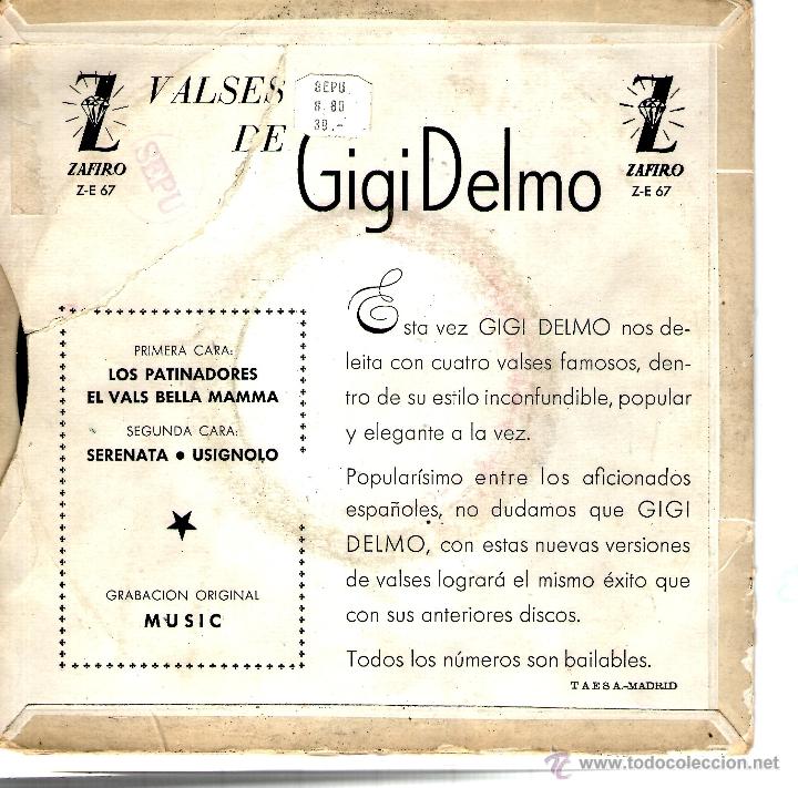 Discos de vinilo: VALSES DE GIGI DELMO - Foto 2