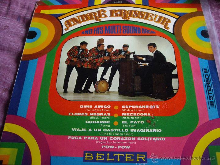 Discos de vinilo: lp andre brasseur y su multi sound organ-edicion orig belter 1969