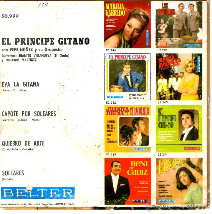Discos de vinilo: EL PRINCIPE GITANO CAPOTE - Foto 2