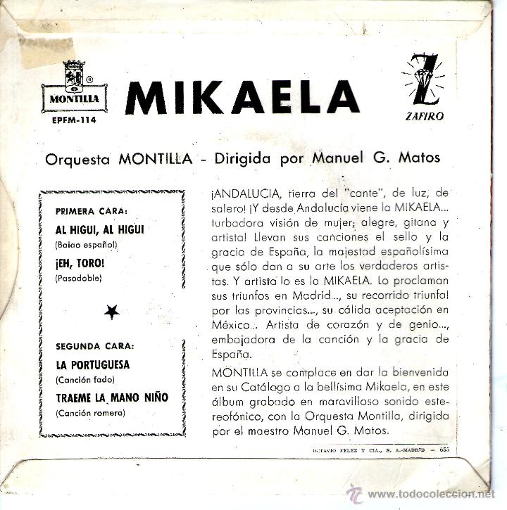 Discos de vinilo: MIKAELA AL HIGUI, AL HIGUI - Foto 2