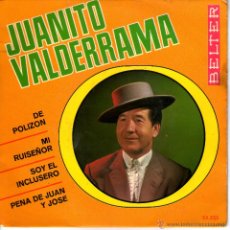 Discos de vinilo: JUANITO VALDERRAMA . DE POLIZON . Lote 41738842