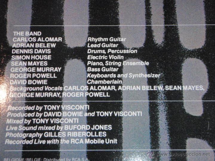Discos de vinilo: DAVID BOWIE ( STAGE ) DOBLE LP33 1978 - GERMANY RCA* - Foto 6