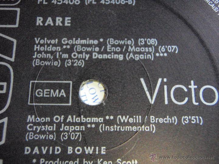 Discos de vinilo: DAVID BOWIE - RARE 1982 - GERMANY LP RCA* - Foto 6