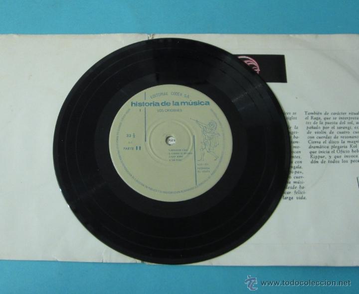 Discos de vinilo: HISTORIA DE LA M&Uacute;SICA. I. LOS OR&Iacute;GENES. CODEX - Foto 4