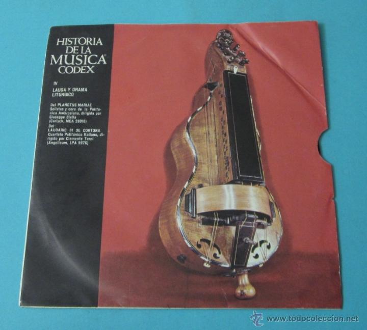 Discos de vinilo: HISTORIA DE LA M&Uacute;SICA. IV. LAUDA Y DRAMA LIT&Uacute;RGICO. CODEX - Foto 1