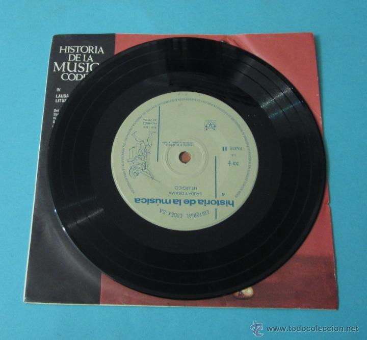 Discos de vinilo: HISTORIA DE LA M&Uacute;SICA. IV. LAUDA Y DRAMA LIT&Uacute;RGICO. CODEX - Foto 2