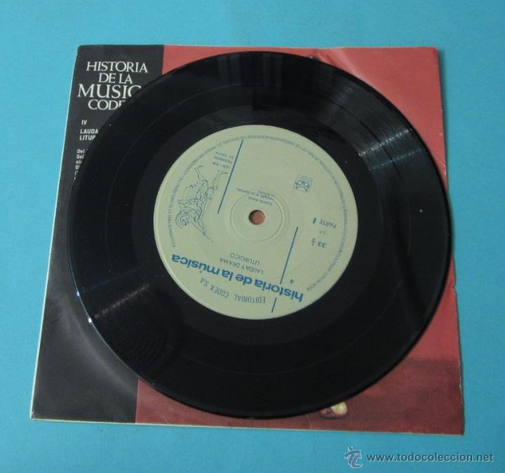 Discos de vinilo: HISTORIA DE LA M&Uacute;SICA. IV. LAUDA Y DRAMA LIT&Uacute;RGICO. CODEX - Foto 3