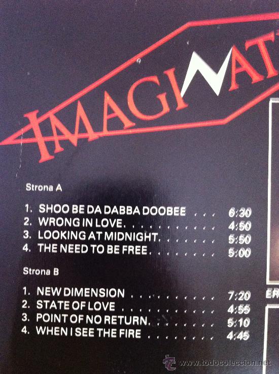 Discos de vinilo: IMAGINATION LP. RARO. EDICI&Oacute;N H&Uacute;NGARA. 1985 - Foto 3