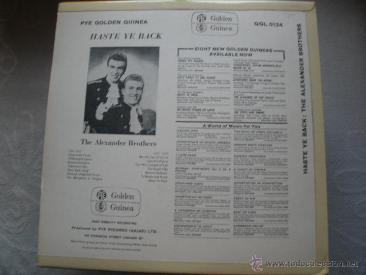 Discos de vinilo: THE ALEXANDER BROTHERS A HASTE YE BACK - Foto 2