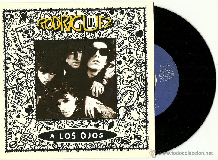 Discos de vinilo: LOS RODRIGUEZ. A los ojos          (vinilo single  1991 ) - Foto 1