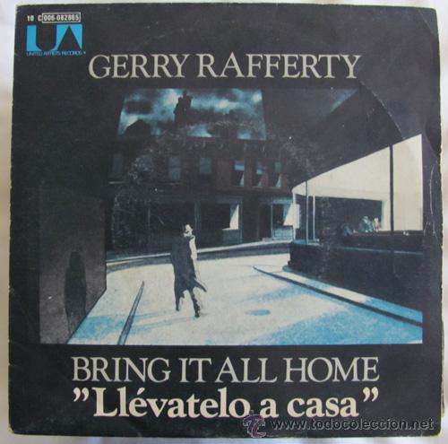 Discos de vinilo: GERRY RAFFERTY - BRING IT ALL HOME - SINGLE 1980 - Foto 3