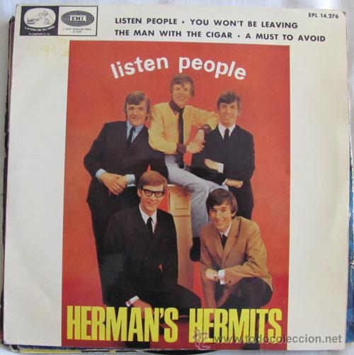Discos de vinilo: HERMANS HERMITS - LISTEN PEOPLE - EP 1966 - Foto 1