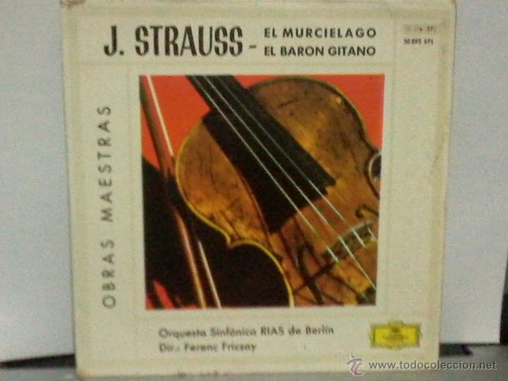 Discos de vinilo: JOHAN STRAUSS  EL MURCIELAGO/EL BAR&Oacute;N GITANO - DEUTSCHE GRAMMOPHON - Foto 1