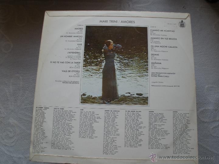 Discos de vinilo: MARI TRINI AMORES - Foto 2