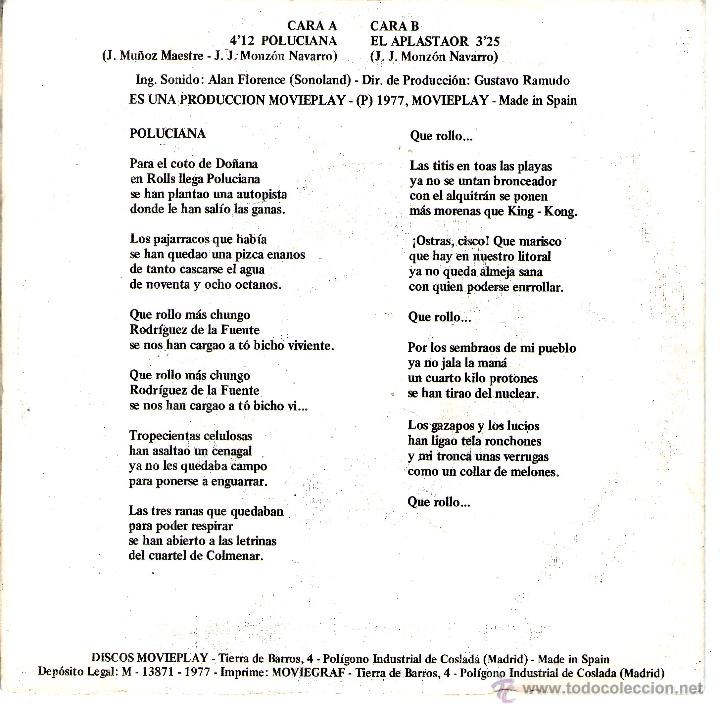 Discos de vinilo: DESMADRE 75-POLUCIANA - Foto 2