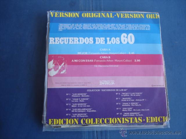 Discos de vinilo: LOS BRINCOS MEJOR / A MI CON ESAS - Foto 2
