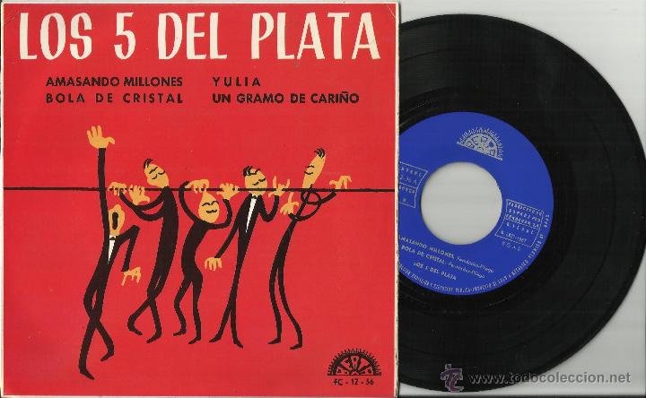 Discos de vinilo: los 5 del plata ep espa&ntilde;a 1967.berta - Foto 1