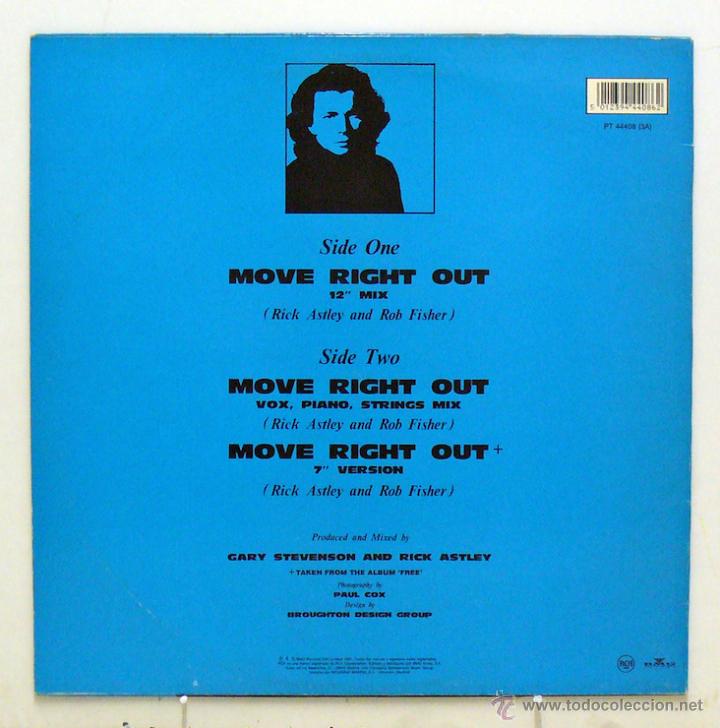 Discos de vinilo: Rick Astley - Move Right Out (Maxi Single Vinilo) - Foto 2