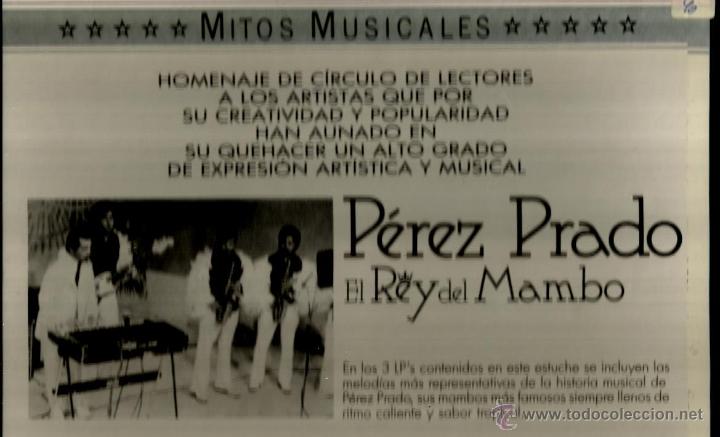 Discos de vinilo: PEREZ PRADO, EL REY DEL MAMBO ( CAJA CON 3 LP&acute;S Y LIBRETO ) - Foto 2