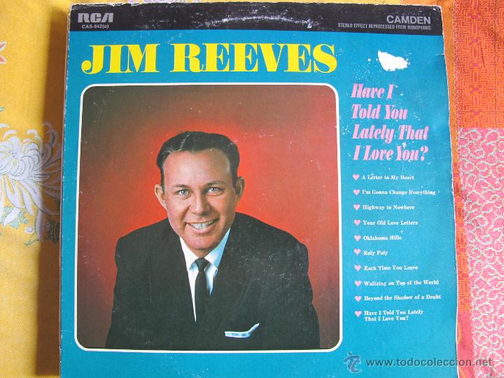 Lp - Jim Reeves - Have I Told You Lately That I - Comprar Discos LP ...