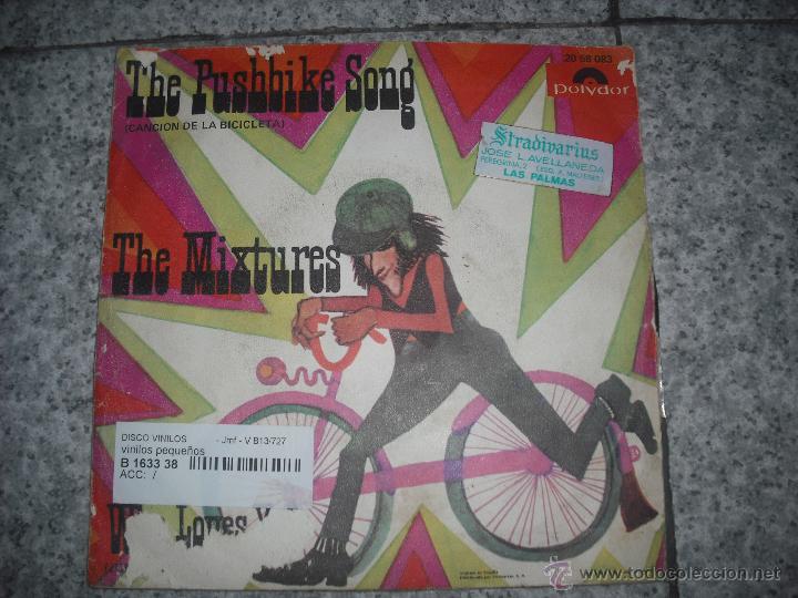 Discos de vinilo: The Mixtures,con The Pushibike Song en Single - Foto 1